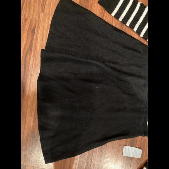 NWT New Eliza J Black White Striped Sweater Dress XL - Picture 6 of 6